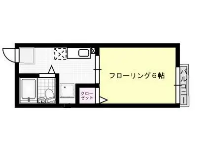 シティハイムOHANA(1K/1階)の間取り写真