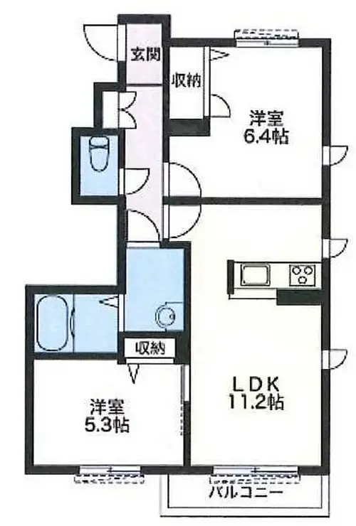 百十紅C 1階階 間取り