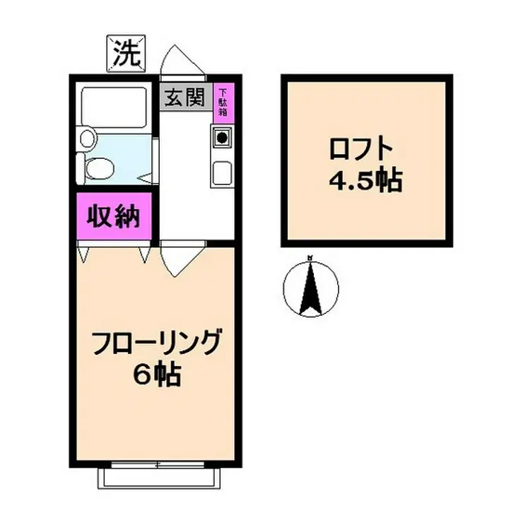 カーサ元町 2階階 間取り