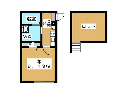 ラ・シャンス文京第5(1K/1階)の間取り写真
