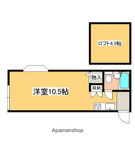 メゾン深田台(ワンルーム/1階)の間取り写真