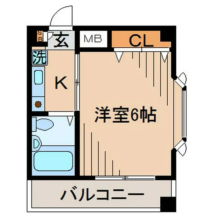 ノーブル白楽 4階階 間取り