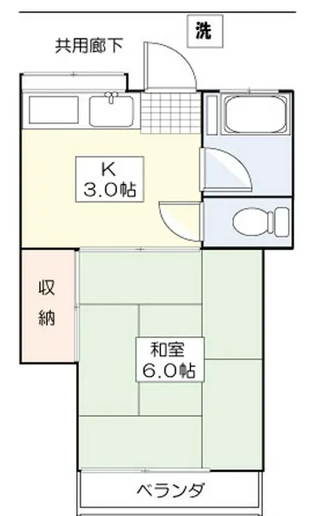 ハイム秀和II 2階階 間取り