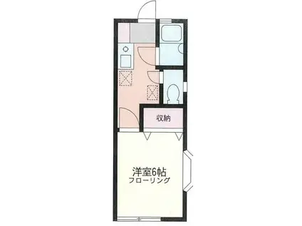 クレール御園(1K/1階)の間取り写真