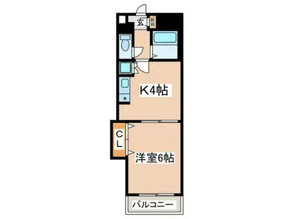 花みずき新館(1K/1階)の間取り写真