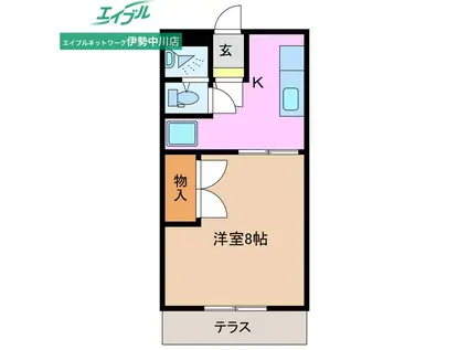 コーポランドムラタ(1K/1階)の間取り写真