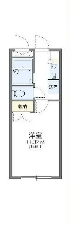 レオパレス飛龍 1階階 間取り