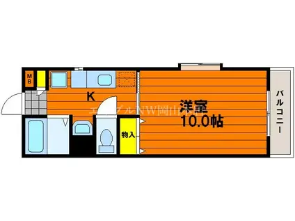 第7北村ビル(1K/1階)の間取り写真