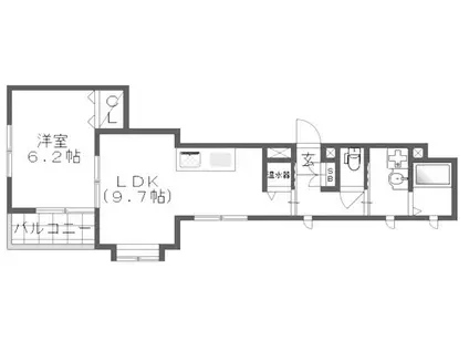 パークTAKASHO(1LDK/1階)の間取り写真