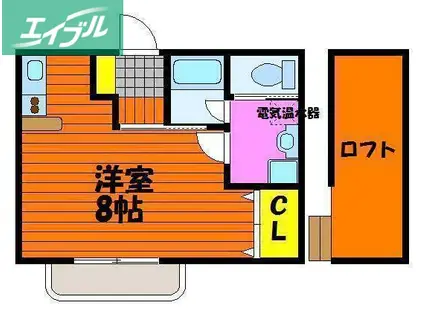 ルービン富町(ワンルーム/1階)の間取り写真