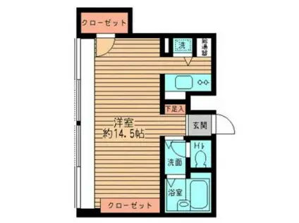 ビューテラス向丘(ワンルーム/7階)の間取り写真