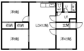 フォレストノ-ブ(3LDK/2階)の間取り写真