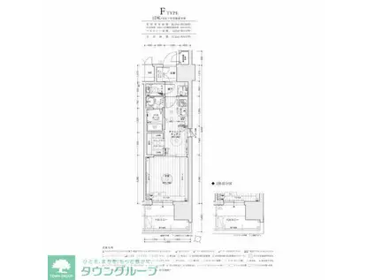 エステムコート名古屋鶴舞シエル(1DK/5階)の間取り写真