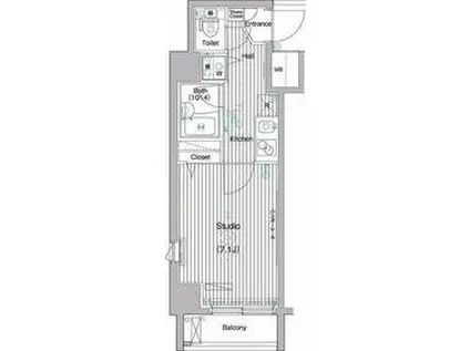 ガーラ・ステージ西巣鴨II(1K/11階)の間取り写真