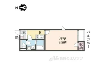 レオネクスト朝陽(1K/2階)の間取り写真