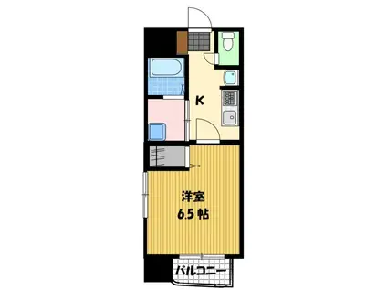 サンロイヤル(1K/5階)の間取り写真