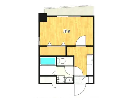 エスペール21樋之口(1K/3階)の間取り写真