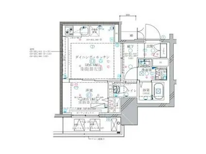 ディアレイシャス東別院II(1DK/3階)の間取り写真