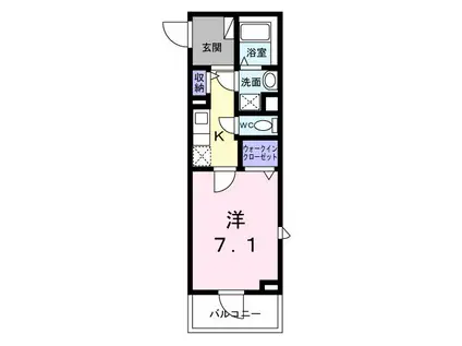 CLEMENT(1K/2階)の間取り写真