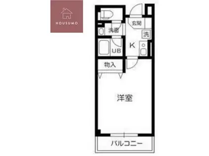 サンエミネンス(1K/2階)の間取り写真