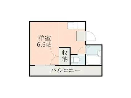 ロフティ天神(ワンルーム/4階)の間取り写真