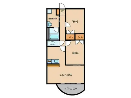 プリメーラMT(2LDK/5階)の間取り写真