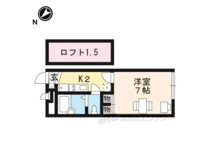 レオパレスSPECCHIO(1K/2階)の間取り写真