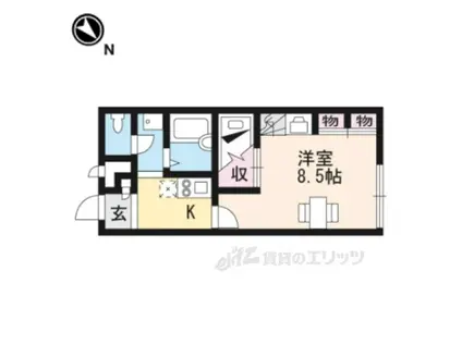 レオパレスTSおおつか(1K/2階)の間取り写真