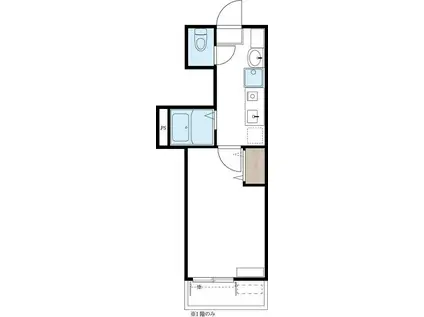 横浜杉田SDN(1K/3階)の間取り写真