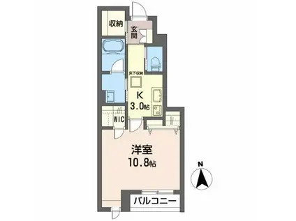 MAISON ARTS(1K/1階)の間取り写真