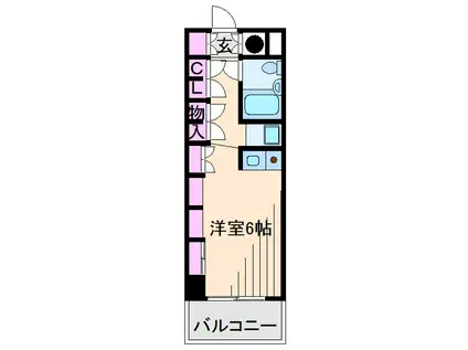 梅島ニックハイム綱島第7(ワンルーム/3階)の間取り写真