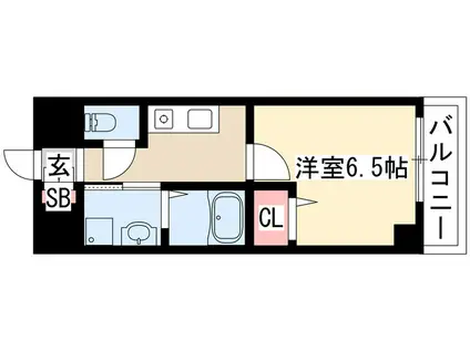 グリーンハイツ白川(1K/2階)の間取り写真