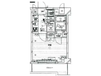 ルーブル東蒲田七番館(1K/4階)の間取り写真