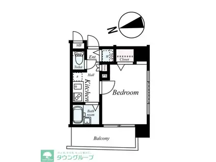 フェニックス西早稲田(1K/8階)の間取り写真