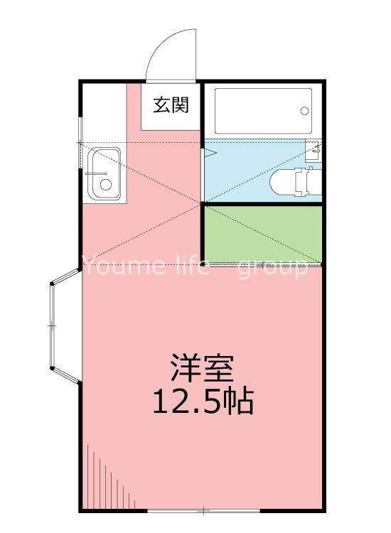 パレスNOJIMAI(ワンルーム/2階)の間取り写真