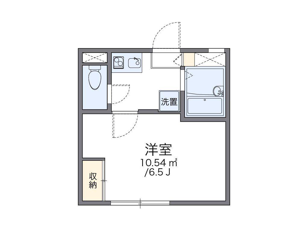 レオパレス境之谷(1K/1階)の間取り写真