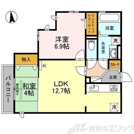 CASA FILANTE VOL.II(2LDK/3階)の間取り写真
