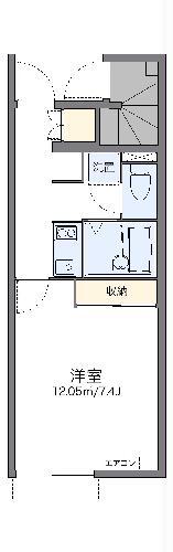 レオネクストポッポ(1K/1階)の間取り写真