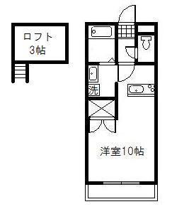 コーポラスかず(1K/1階)の間取り写真