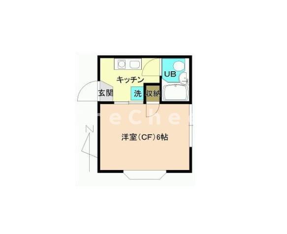 静山ハイツ(1K/2階)の間取り写真