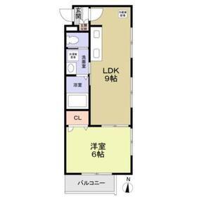 AKピオニー(1LDK/2階)の間取り写真