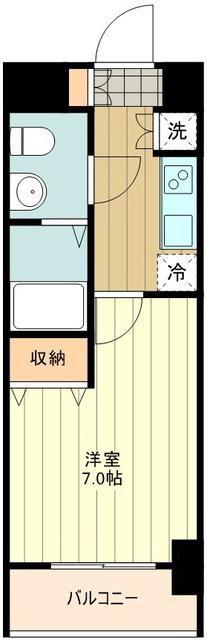 KDXレジデンス立川(1K/8階)の間取り写真
