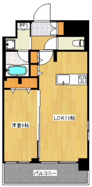 ユナイト(1LDK/5階)の間取り写真