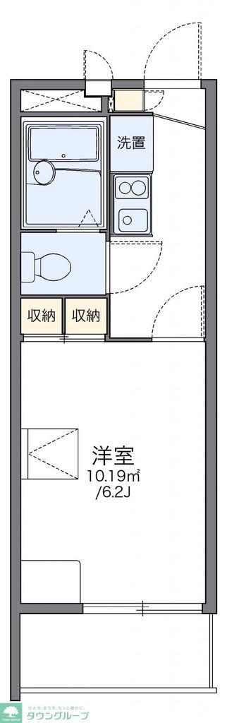 レオパレス小茂根(1K/3階)の間取り写真