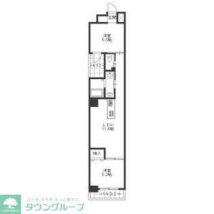 ノースゲート名駅(2LDK/4階)の間取り写真