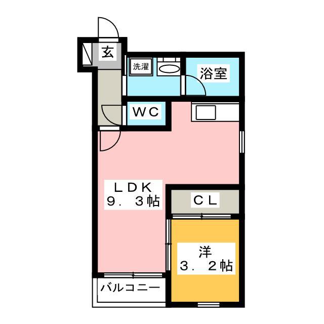 CAMELLIA GARDEN(1LDK/4階)の間取り写真