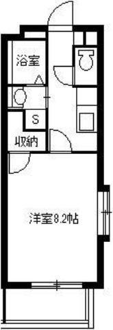 メルシー東谷山(1K/4階)の間取り写真