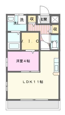 遠州鉄道 さぎの宮駅 徒歩17分 3階建 築18年(1LDK/1階)の間取り写真