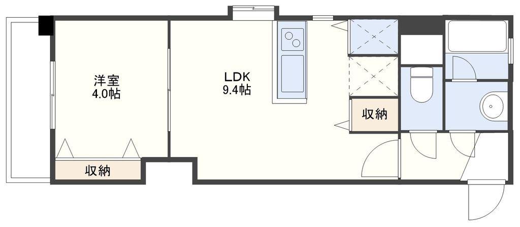 ベルヴェデーレ井石(1LDK/7階)の間取り写真