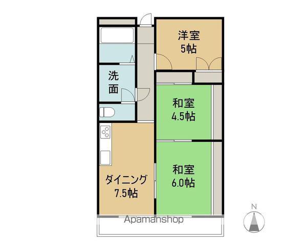 VIASACRA岩出(3DK/2階)の間取り写真